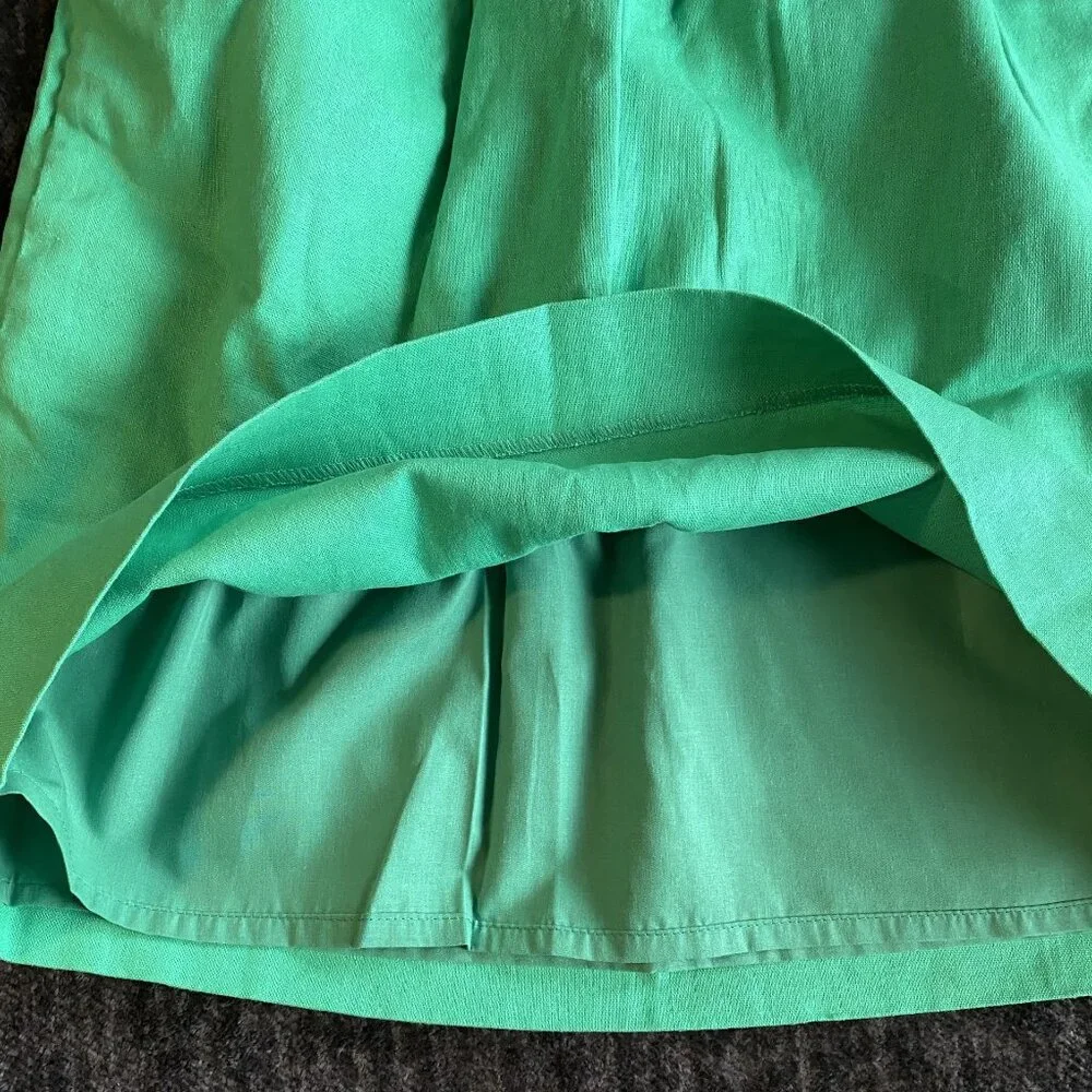 J. Crew Paper Bag Skirt Green size 2 new  w/tags
